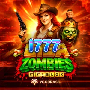 Tampilan layar permainan slot Giga Zombies GigaBlox di perangkat seluler